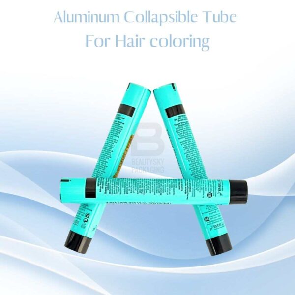 Aluminum tubes for hair color cream