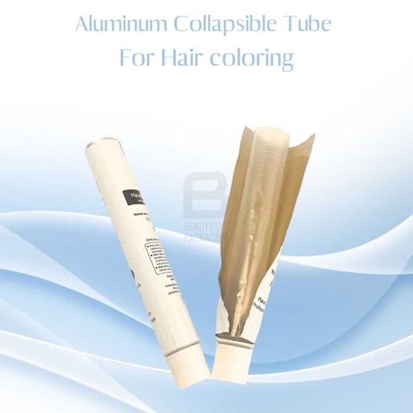 Aluminum tubes for hair dyes