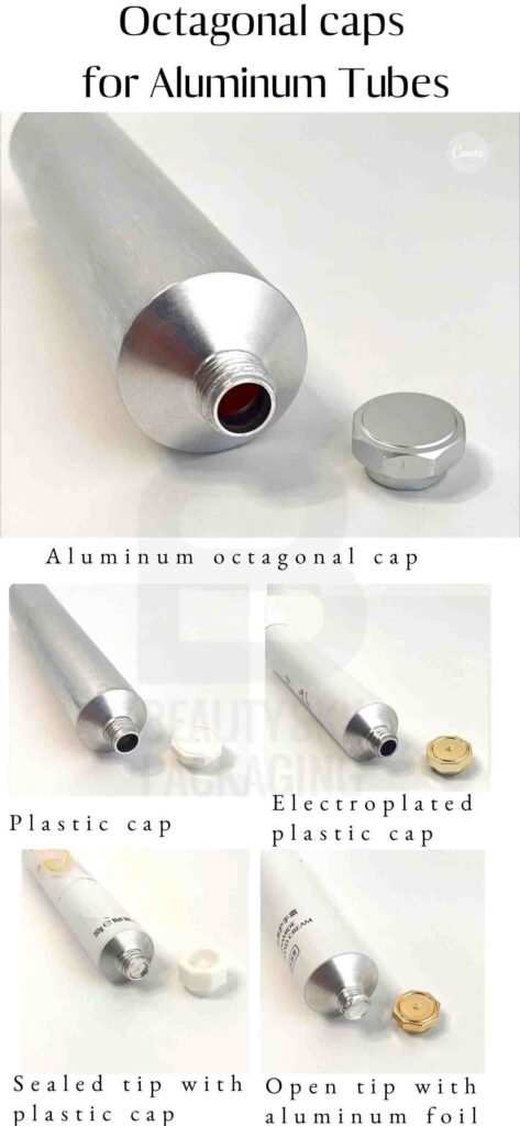 aluminum tube with octagonal cap